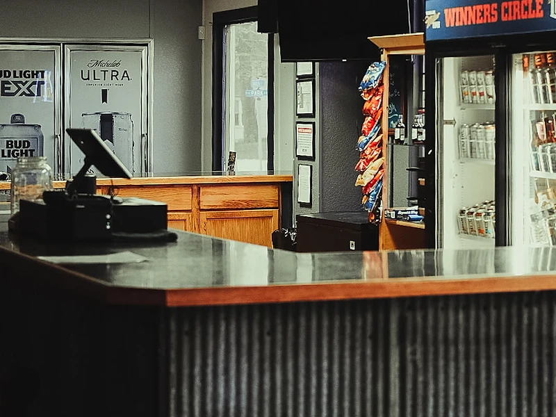 Bar at Winner's Circle Gaming Lounge in Albany Illinois