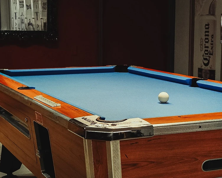 Pool table inside Winner's Circle Gaming Lounge