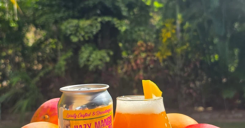 Craft beer pour
