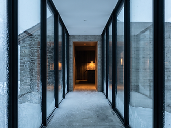 The corridor at dusk