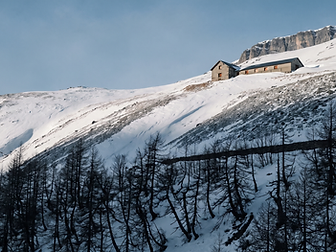 The slope opens