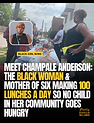 Pretty Shades of Melanin feature graphic — Black Girl Wins story about Champale Anderson making 100 lunches a day for her community
