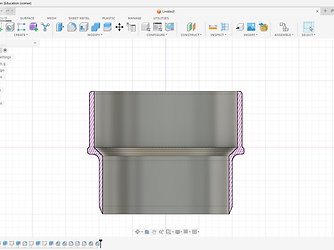 Cylindrical Coupling CAD model