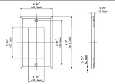Decorator Wall Plate technical drawing