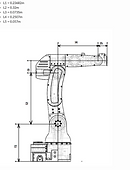 Robotic Arm technical drawing