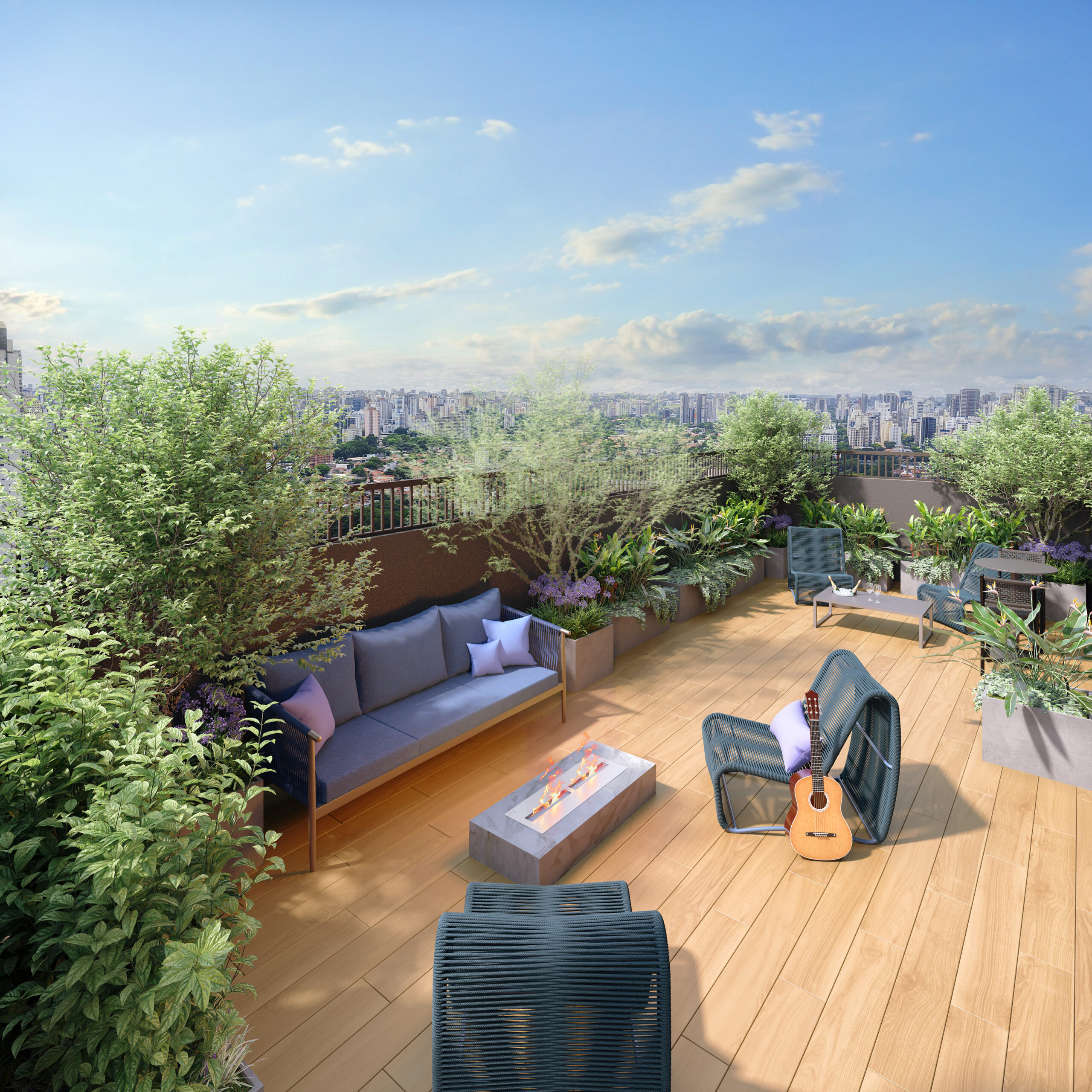 Rooftop - área de lazer do Joy+ Berrini