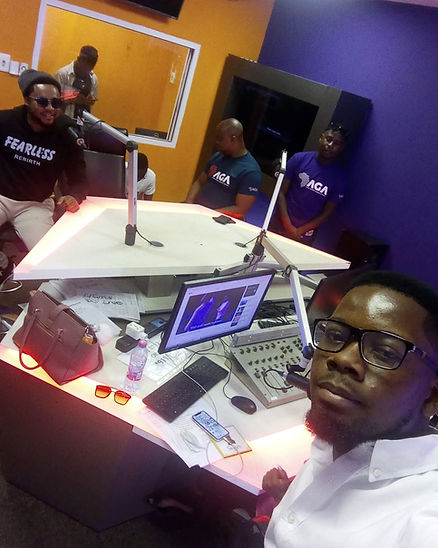 Joseph Briggs in studio