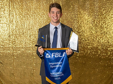 Aiden Beiler, 2025 FBLA national champion in impromptu speaking