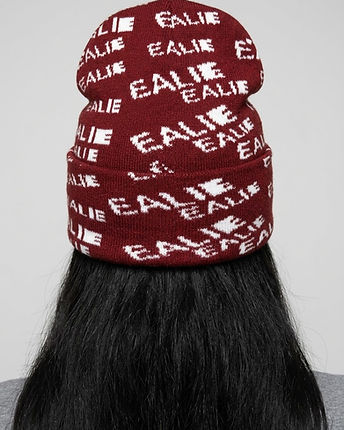 The EALIE Beanie worn, seen from behind