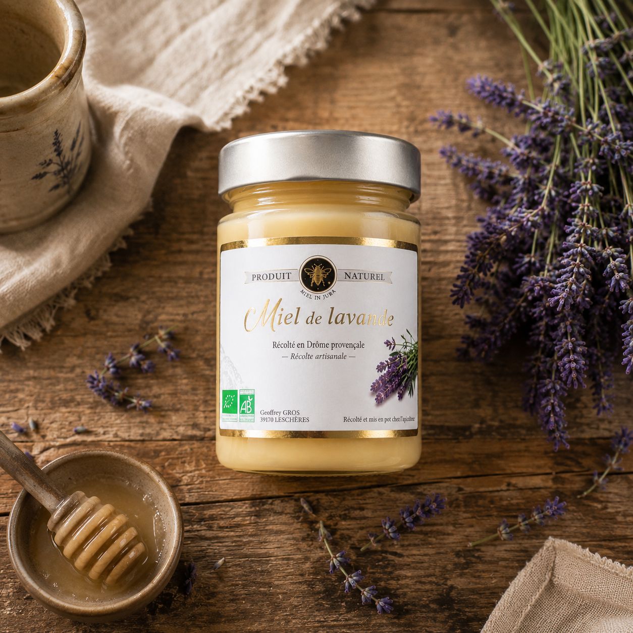 French Lavender Honey – Provence 500g — Celtic Salt from Guérande, France