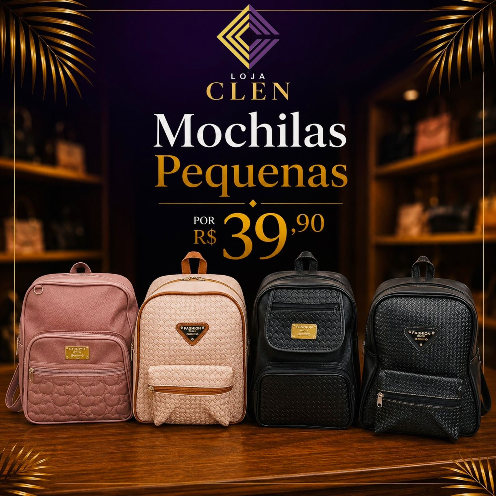 Mochila Pequena Fashion