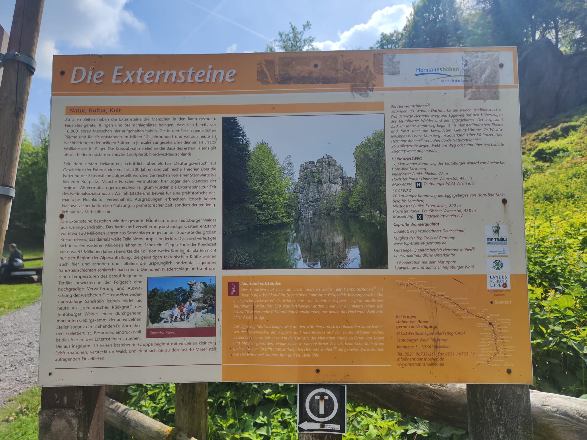 Die markanten Felsen aus einer anderen Perspektive