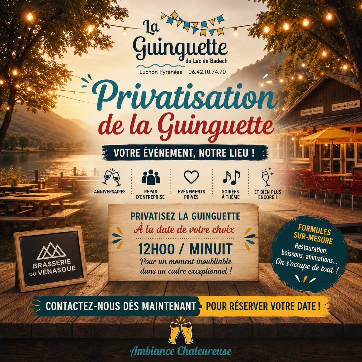 Privatisation de la Guinguette - Date au choix