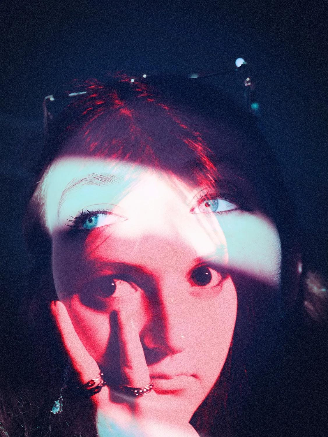Light beam portrait